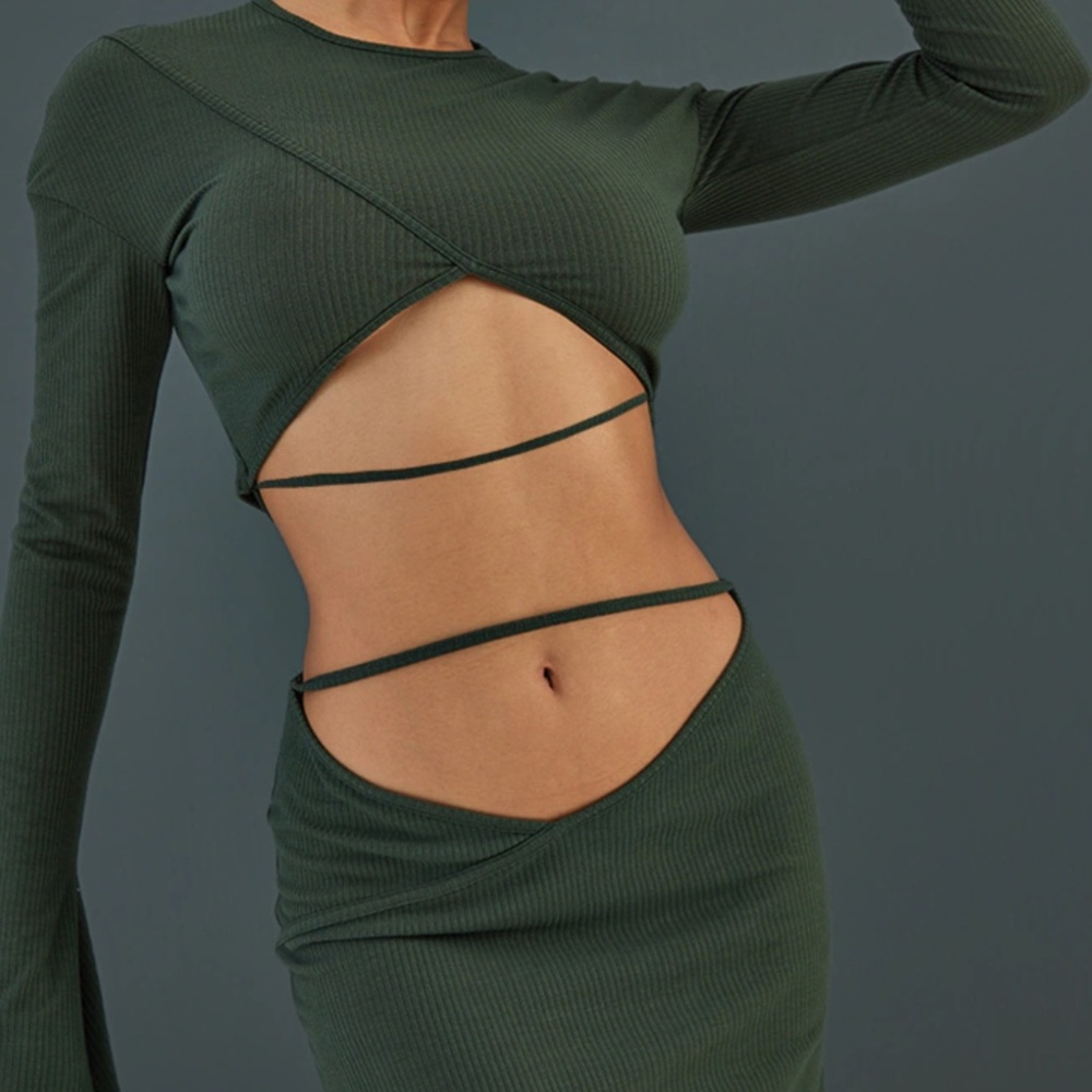 matching set with cutouts